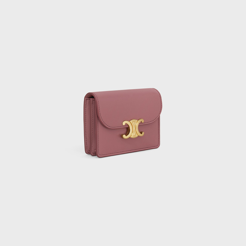 CELINE BUSINESS CARD HOLDER TRIOMPHE in SHINY CALFSKIN outlook