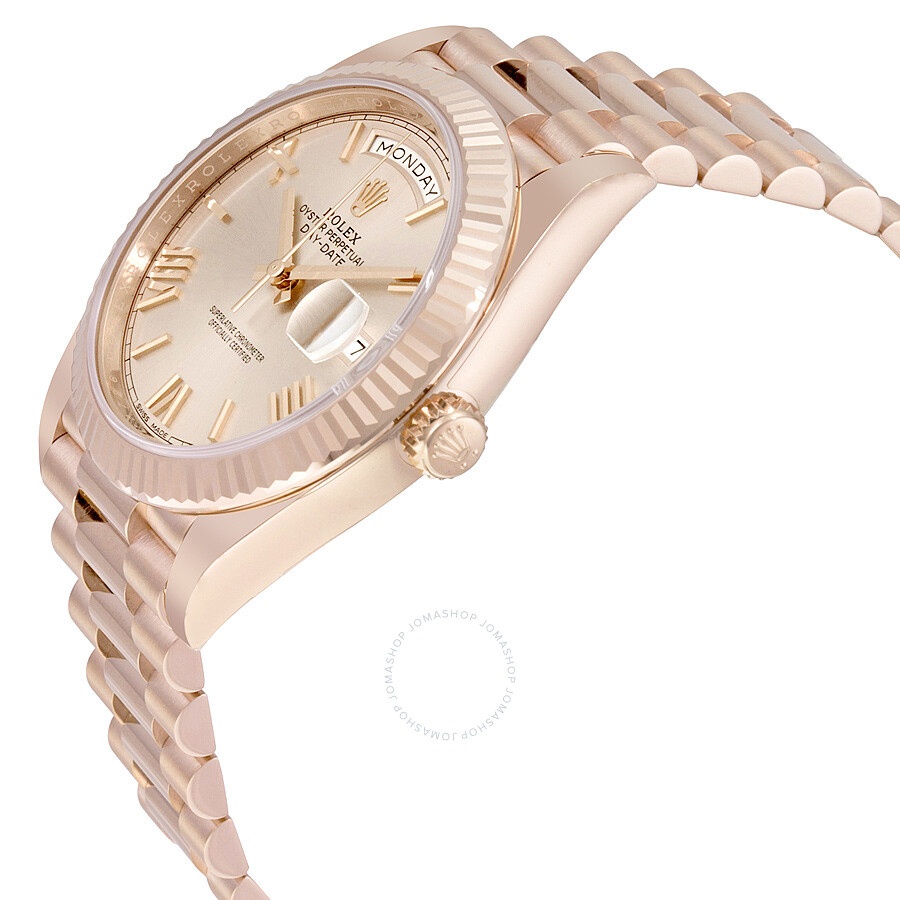 Rolex Day-Date 40 Sundust Dial 18K Everose Gold President Automatic Men's Watch 228235SNRP - 2