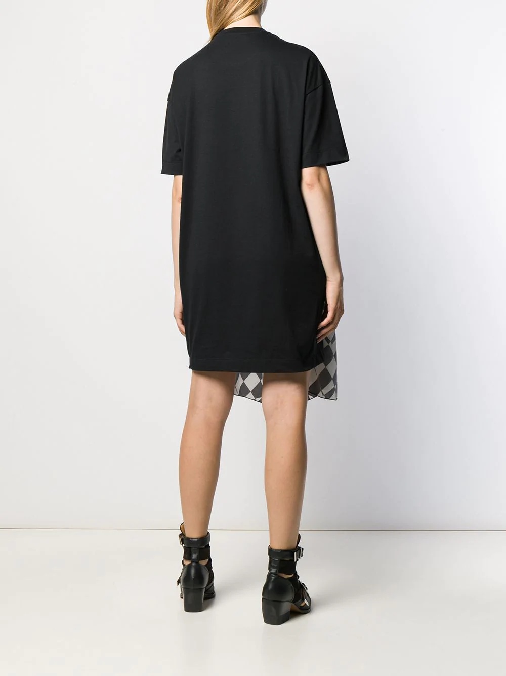 broken heart foulard T-shirt dress - 4