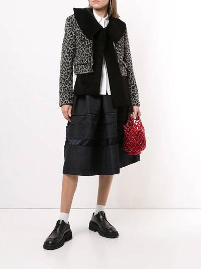 Comme des Garçons Comme des Garçons leopard-print open-front jacket outlook