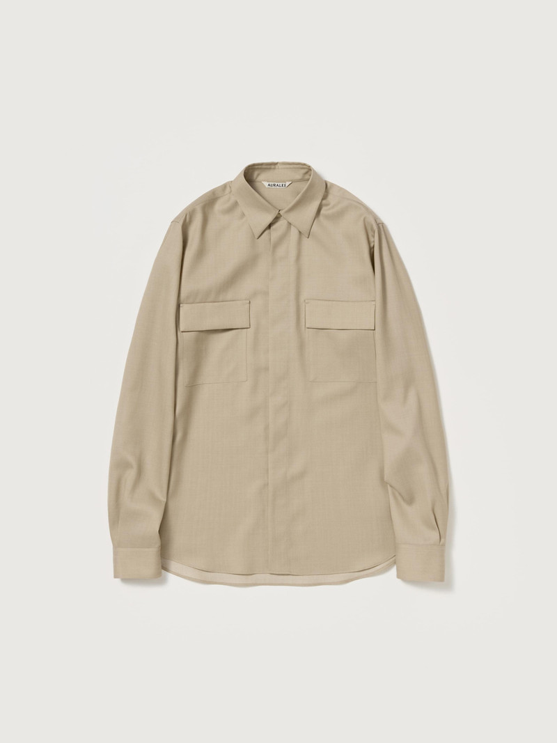 WOOL HERRINGBONE OVERSHIRT 1