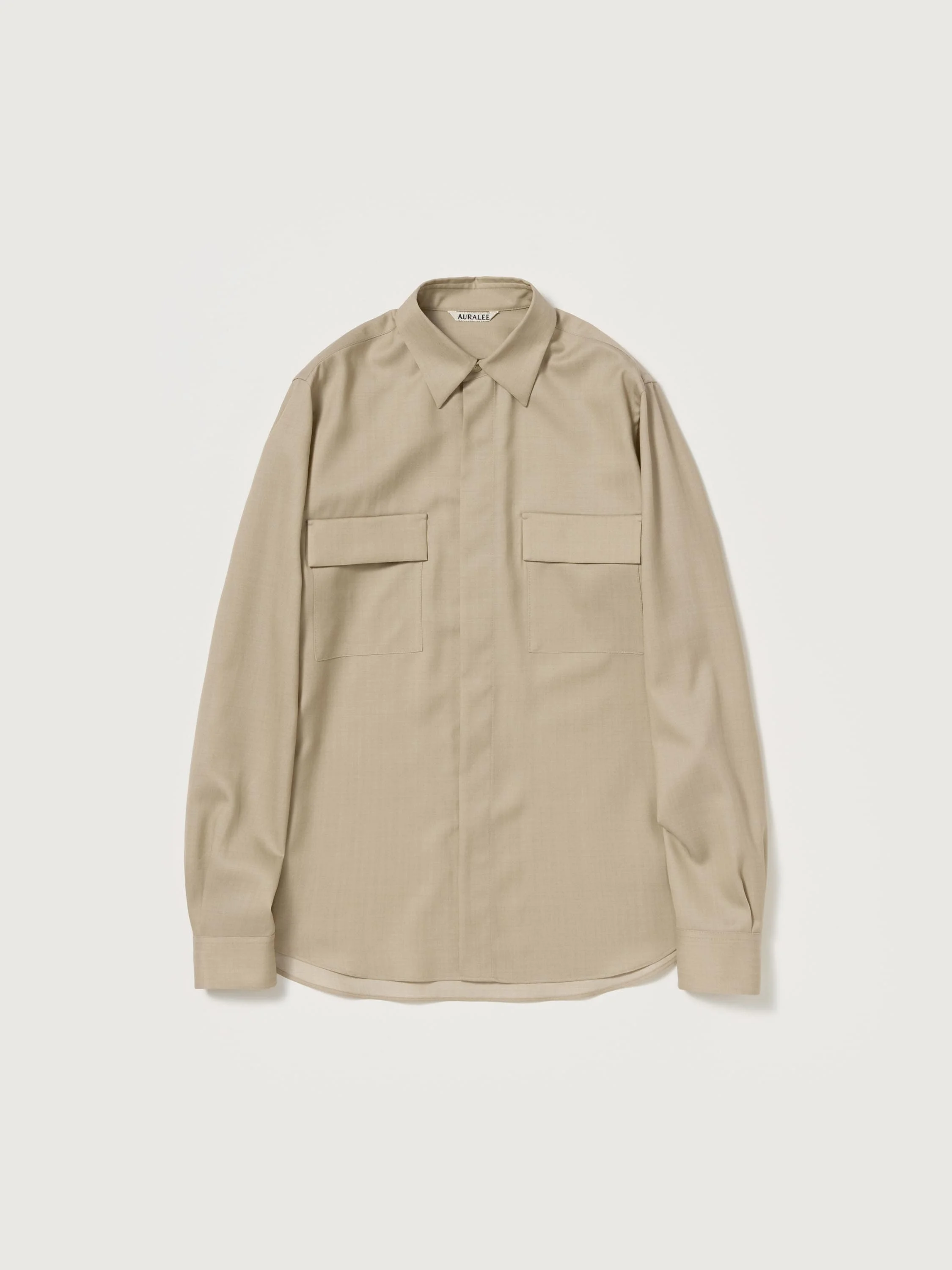 WOOL HERRINGBONE OVERSHIRT - 1