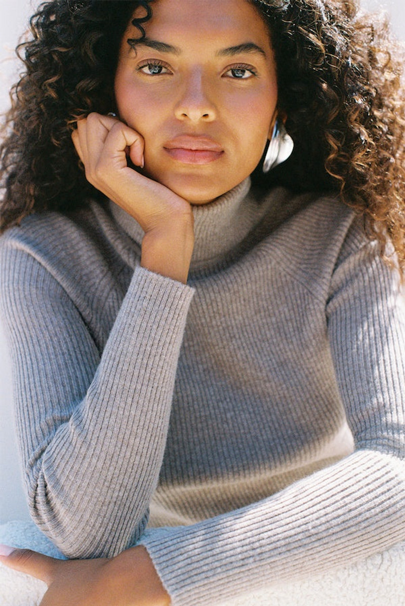 Cult Gaia BELLE KNIT TURTLENECK outlook