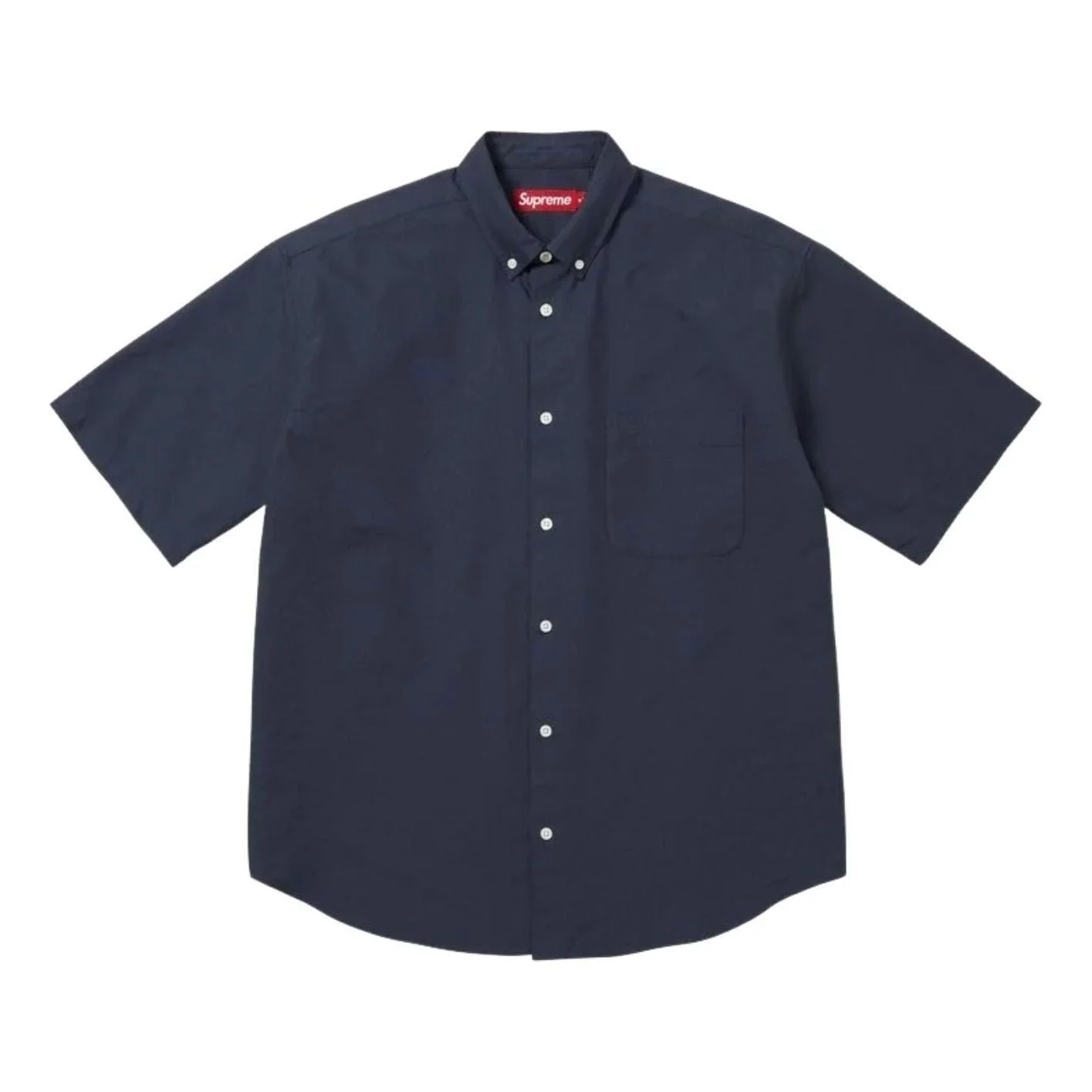 Supreme SS26 Loose Fit Oxford S/S Shirt 'Navy' SUP-SS26-158-NVY - 1