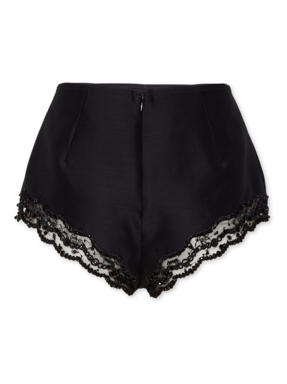 lace trim shorts - 2