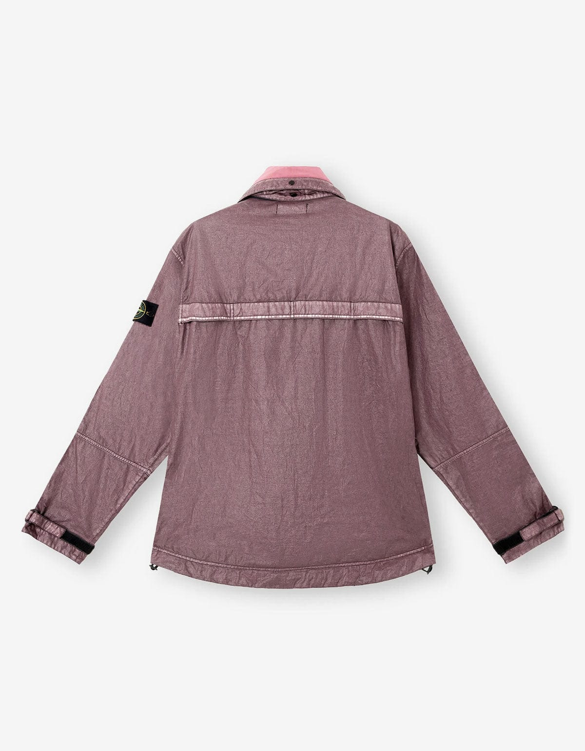 Stone Island Purple Raw Linen Plated-OVD Short Parka - 3