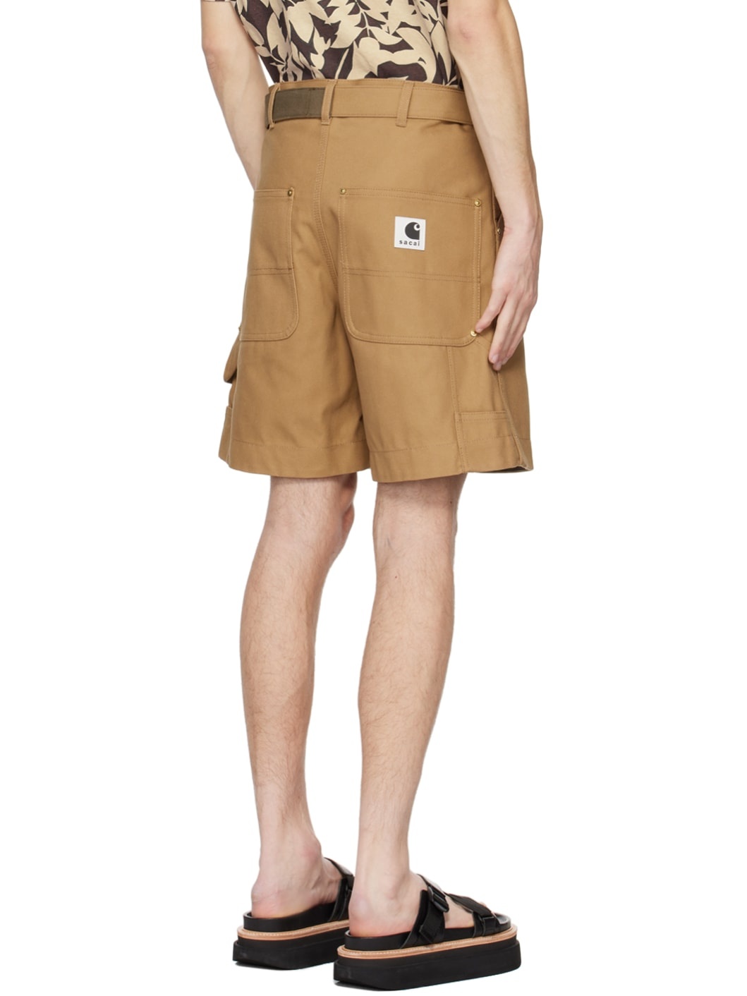 Beige Carhartt Work In Progress Edition Shorts - 3