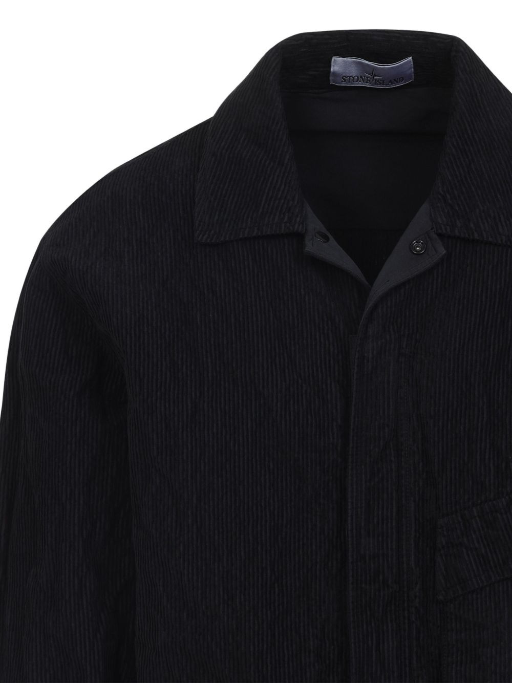 corduroy patch-pocket shirt - 4