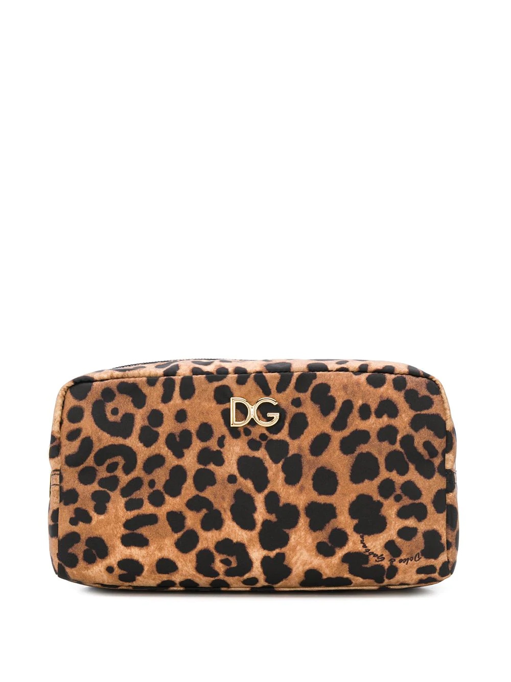 leopard print make-up bag - 1