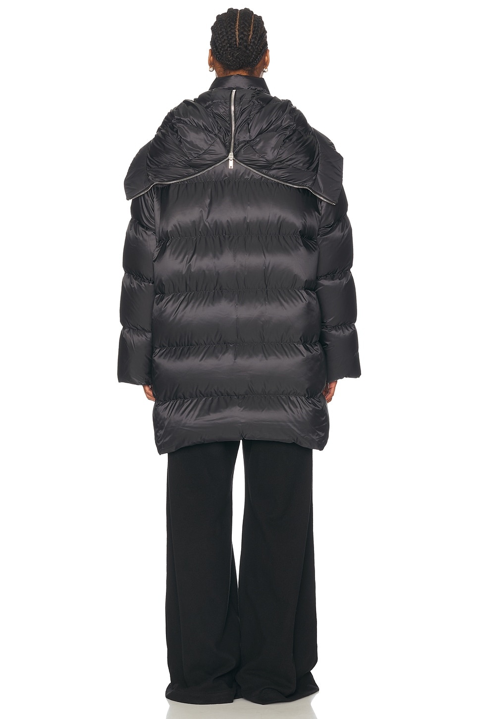 ダウンジャケット・コート MONCLER Moncler X Rick Owens MU02D1C02 Hooded Cyclopic Coat RICK OWENS X MONCLER - Unisex Woven Hooded Cyclopic Coat