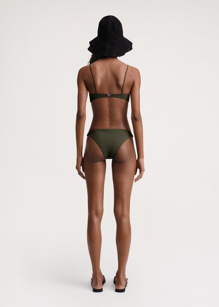 Twist-side bikini bottoms faded olive - 3