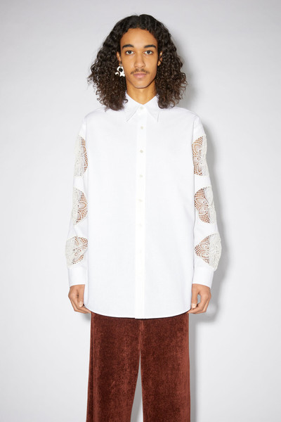 Acne Studios Crochet shirt - White outlook