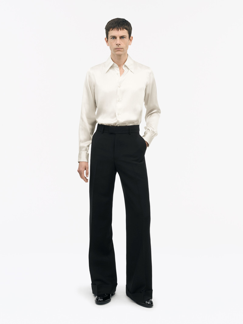 TIGER OF SWEDEN Alain Slim-fit Silk Shirt outlook
