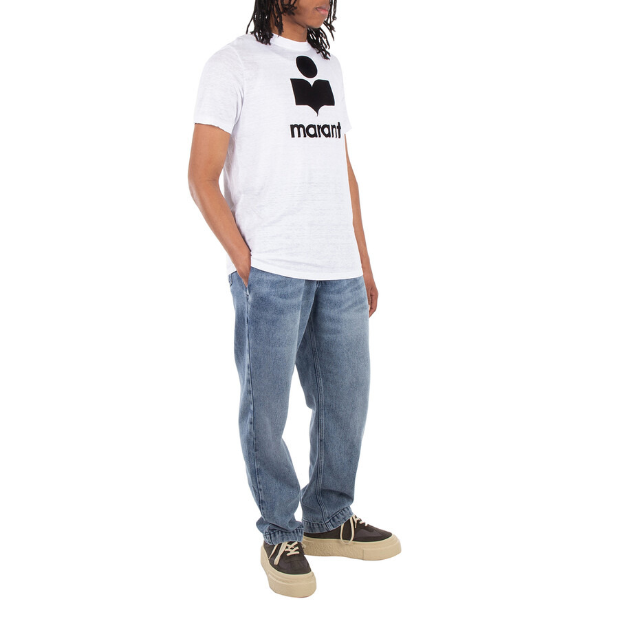 Isabel Marant Karman White Linen T-Shirt - 3