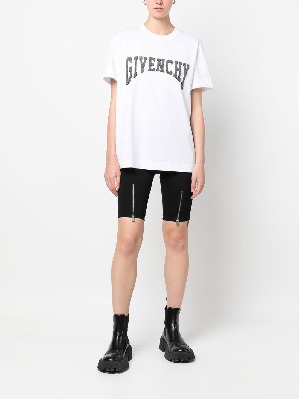 logo print cotton T-shirt - 2