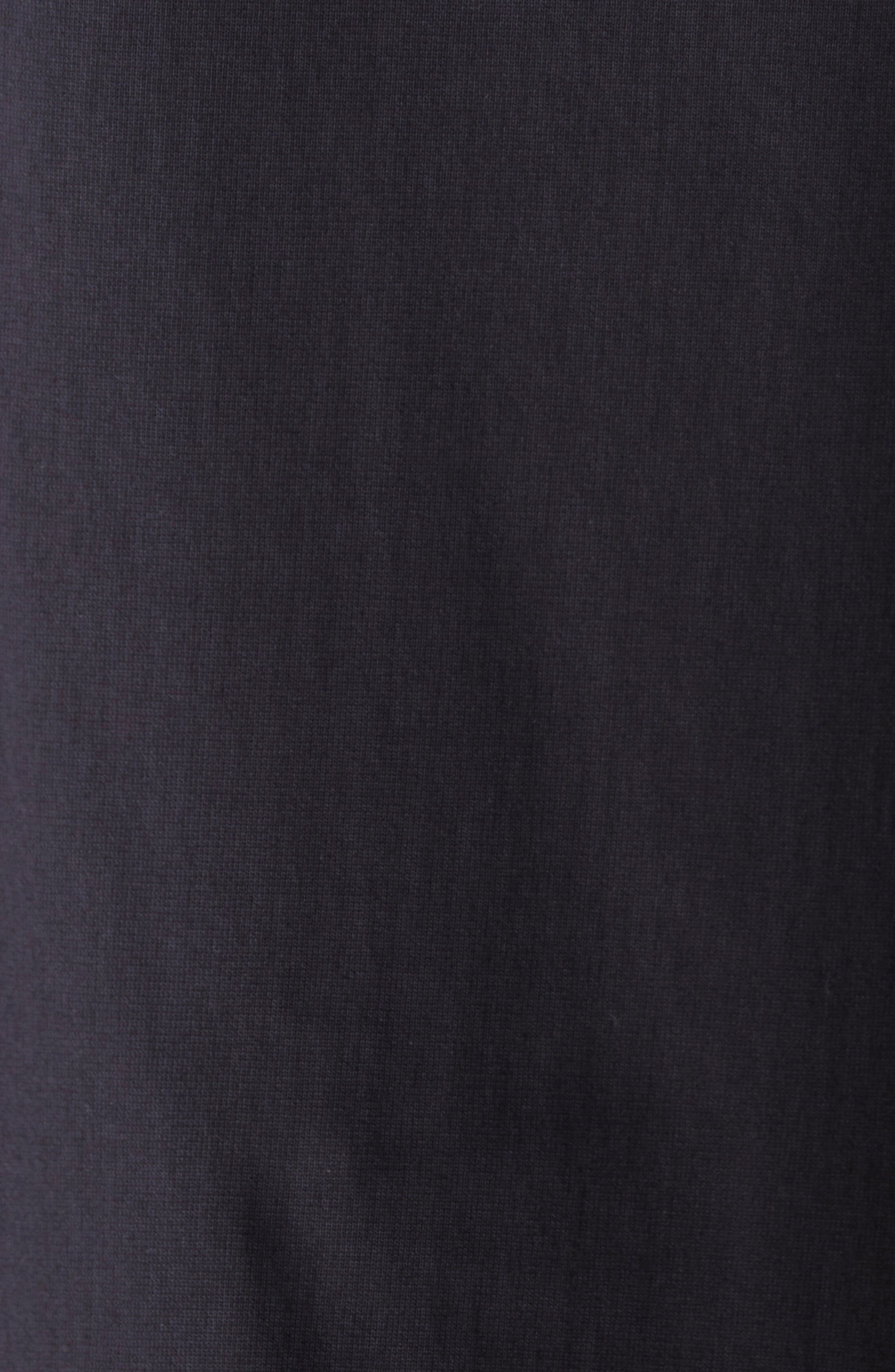 Sacai Mixed Media Jersey & Poplin Pocket T-Shirt in Navy/Blue Stripe at Nordstrom - 7
