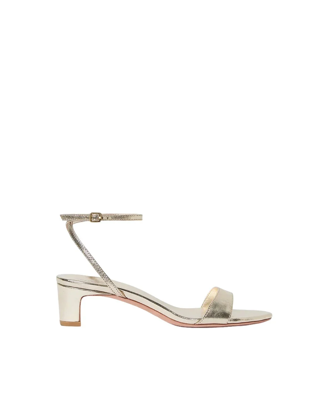 ALICE CHAMPAGNE LEATHER SANDAL - 1