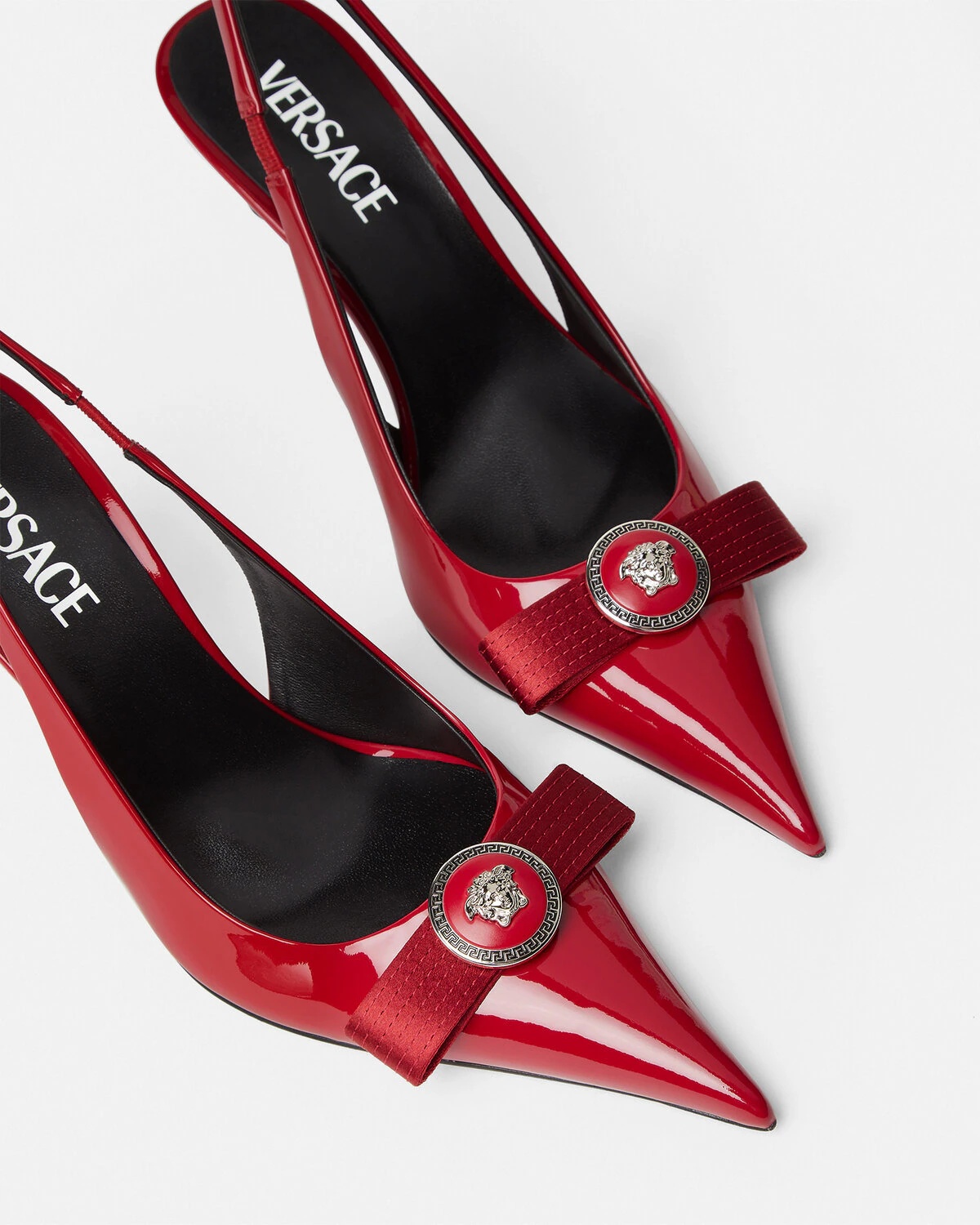 Gianni Ribbon Slingback Pumps 85 mm - 6