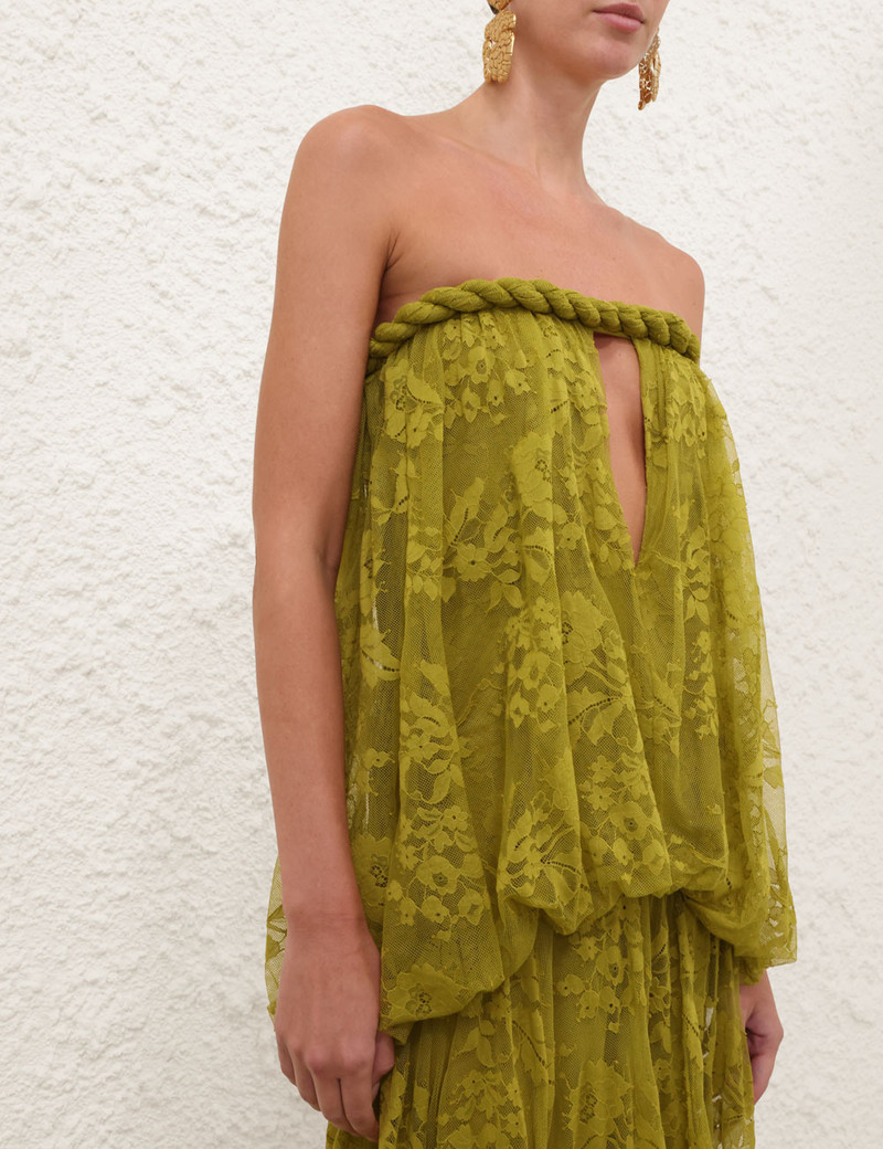 LUNA LACE BANDEAU GOWN 5