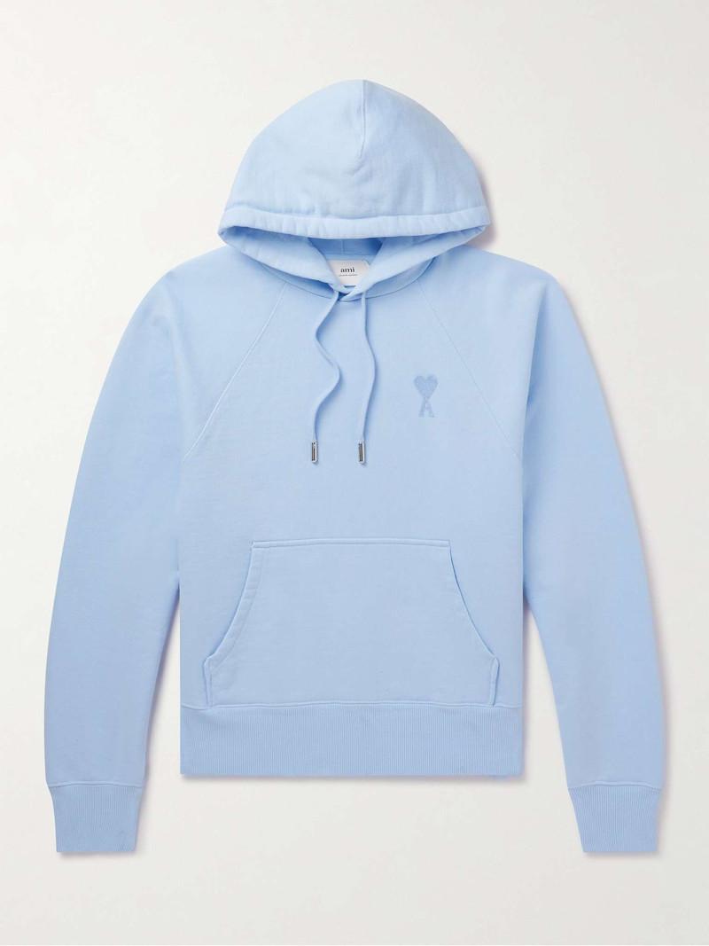 Logo-Embroidered Cotton-Blend Jersey Hoodie - 1