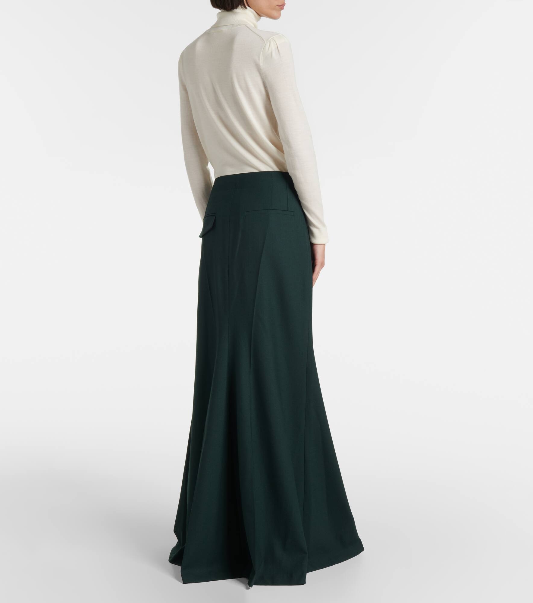 Asymmetric maxi skirt - 3