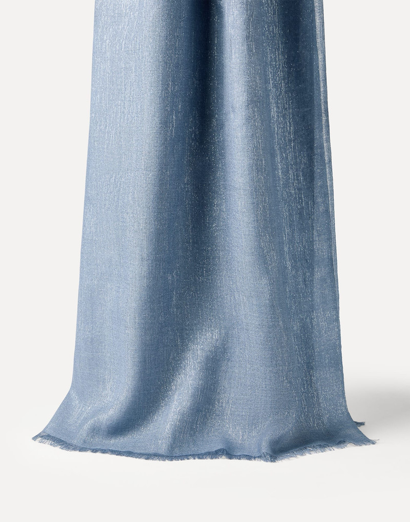 Cashmere and silk sparkling scarf 1