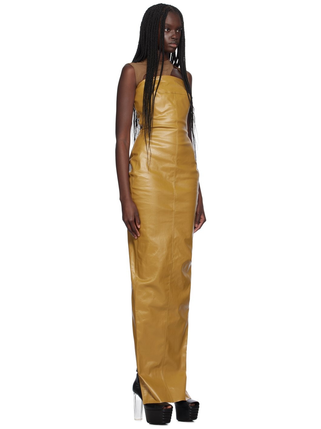 Tan Porterville Bustier Gown - 2