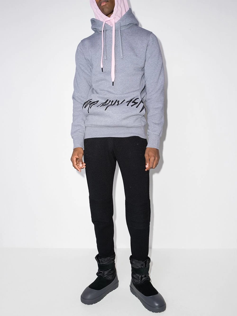 Script-print hoodie - 5