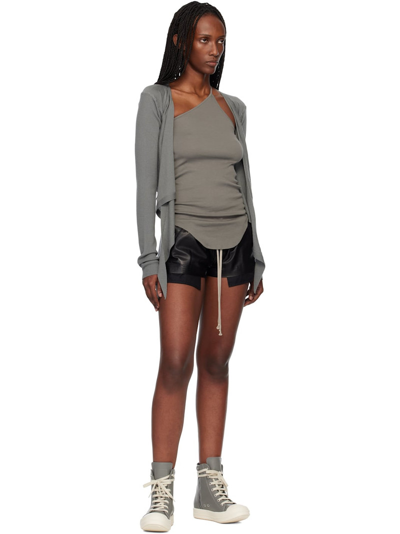 Rick Owens Gray Temple Sneakers outlook