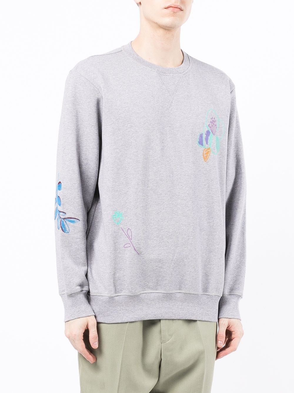 embroidered cotton sweatshirt - 3