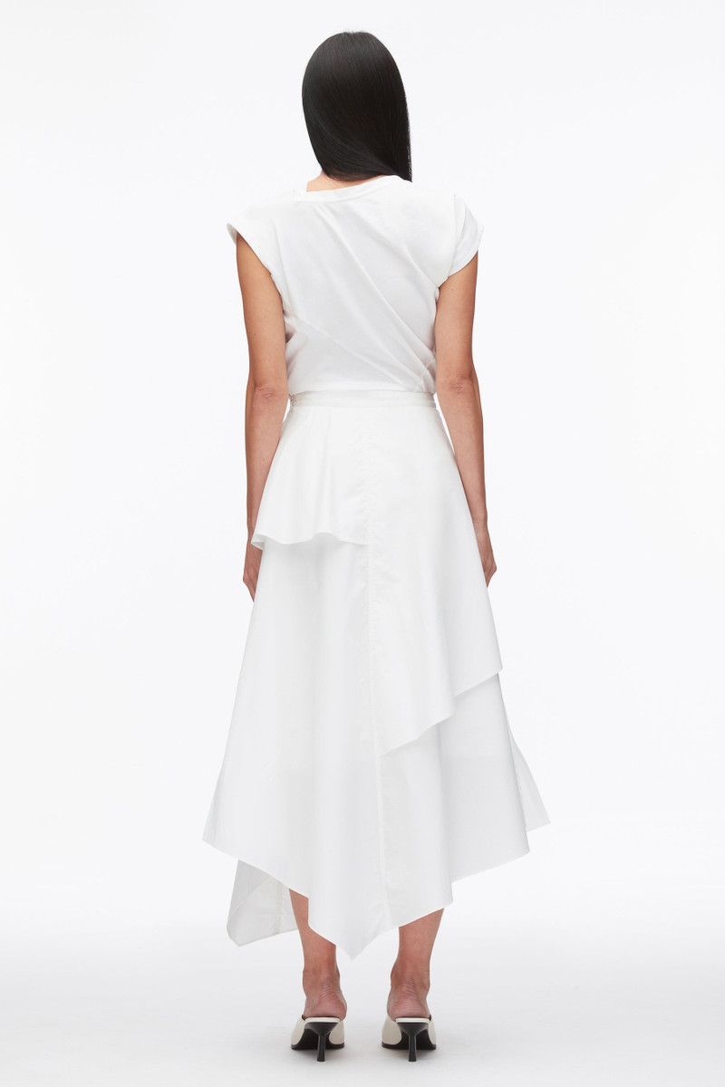 Layered Skirt with Floral Appliqué 5