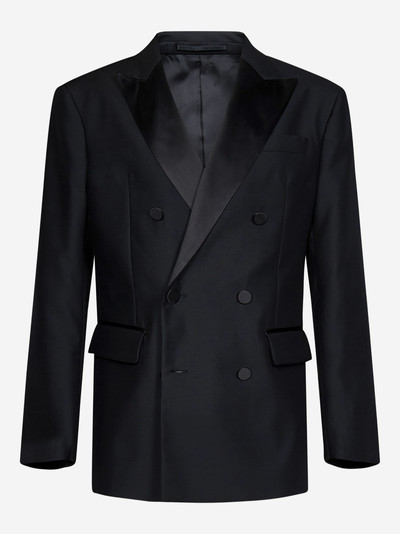 DSQUARED2 Black wool and silk smoking suit outlook