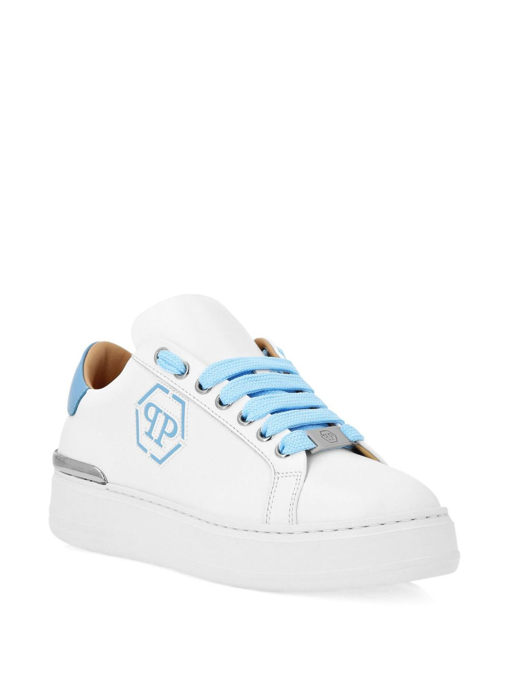 leather platform sneakers - 2