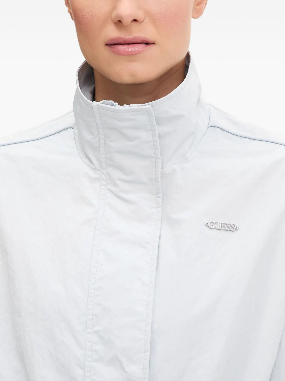 high-neck cropped jacket - 4