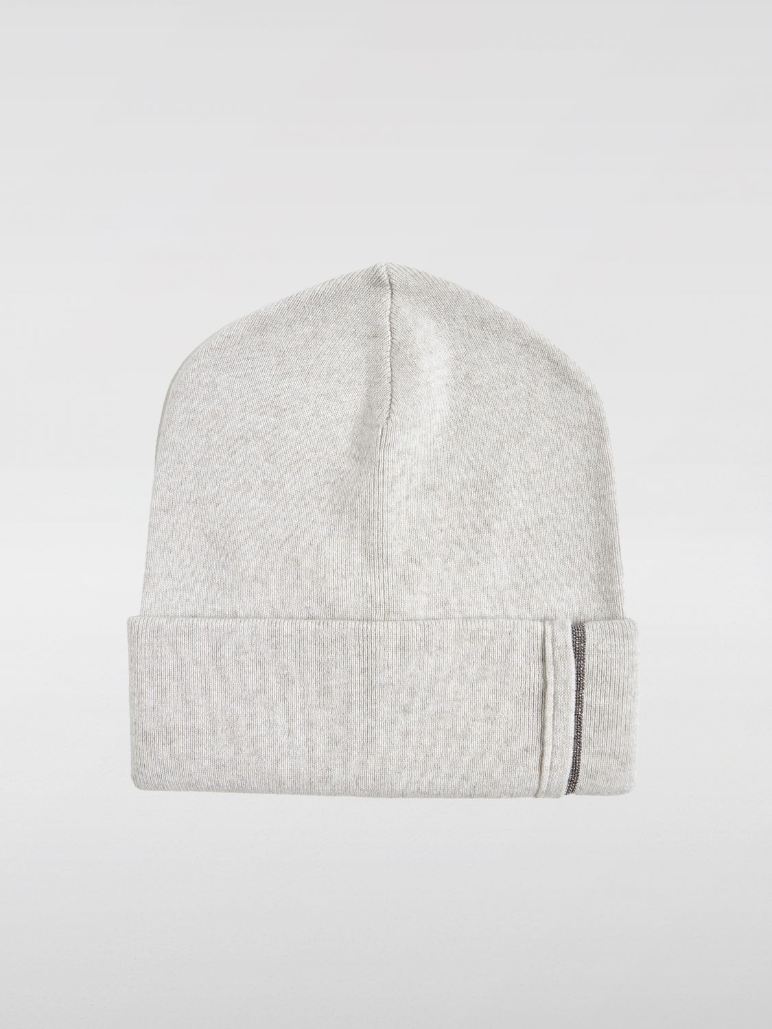 ハット BRUNELLO CUCINELLI Cashmere hat with Monili detail Brunello Cucinelli Brunello Cucinelli hat in cashmere with
