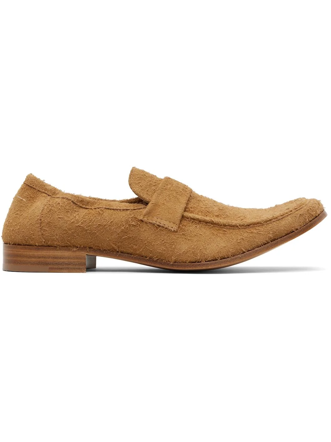 Tan Swing-Toe Leather Loafers - 1