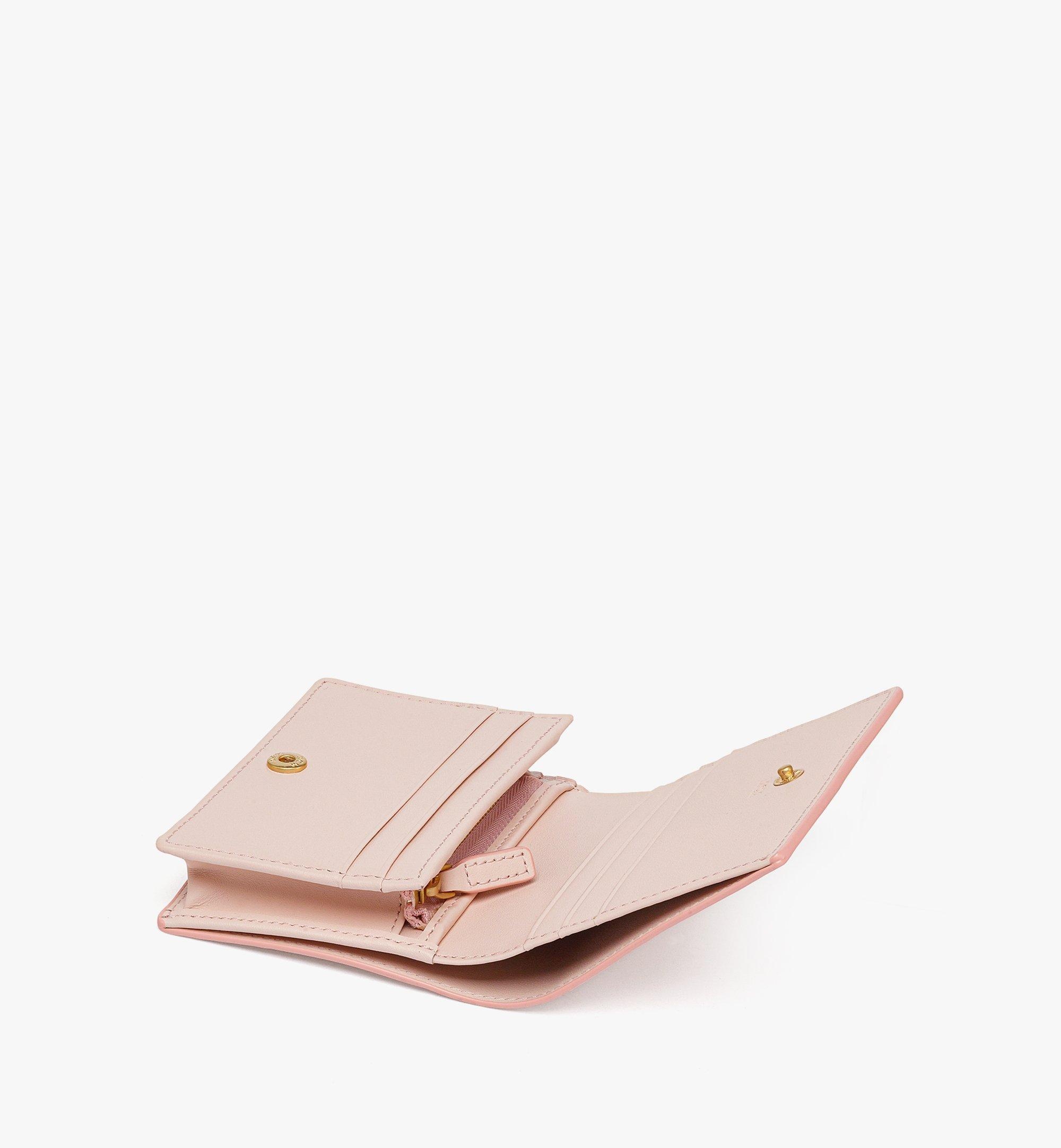 Himmel Snap Wallet in Embossed Logo Leather - 2
