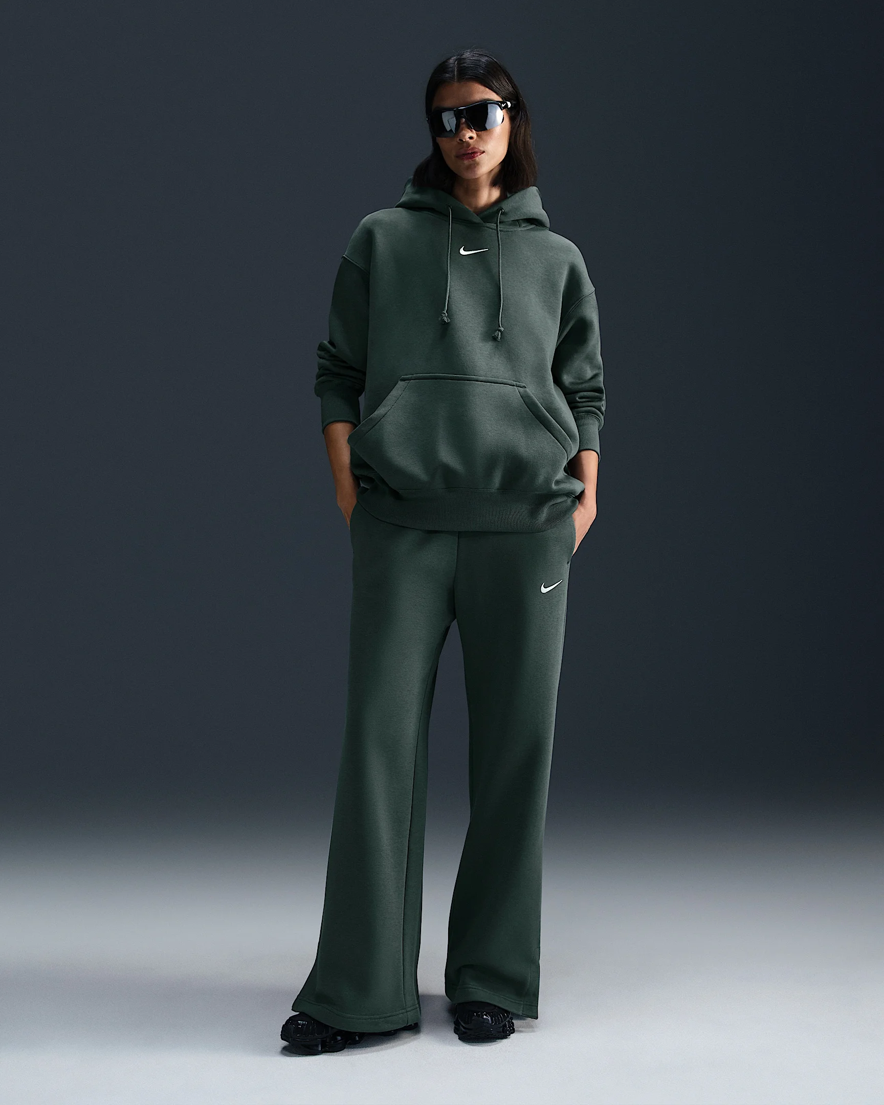 Nike Sportswear Phoenix Fleece Women's High-Waisted Wide-Leg Sweatpants - 1