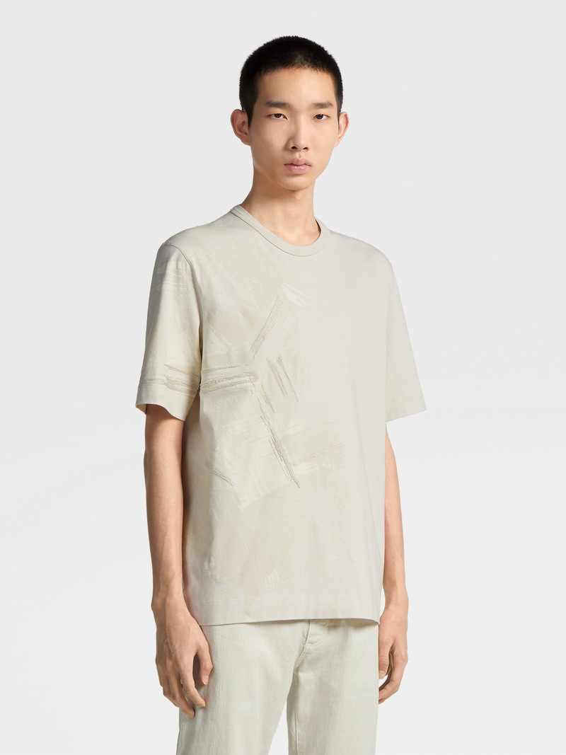 ZEGNA OFF WHITE COTTON T-SHIRT outlook
