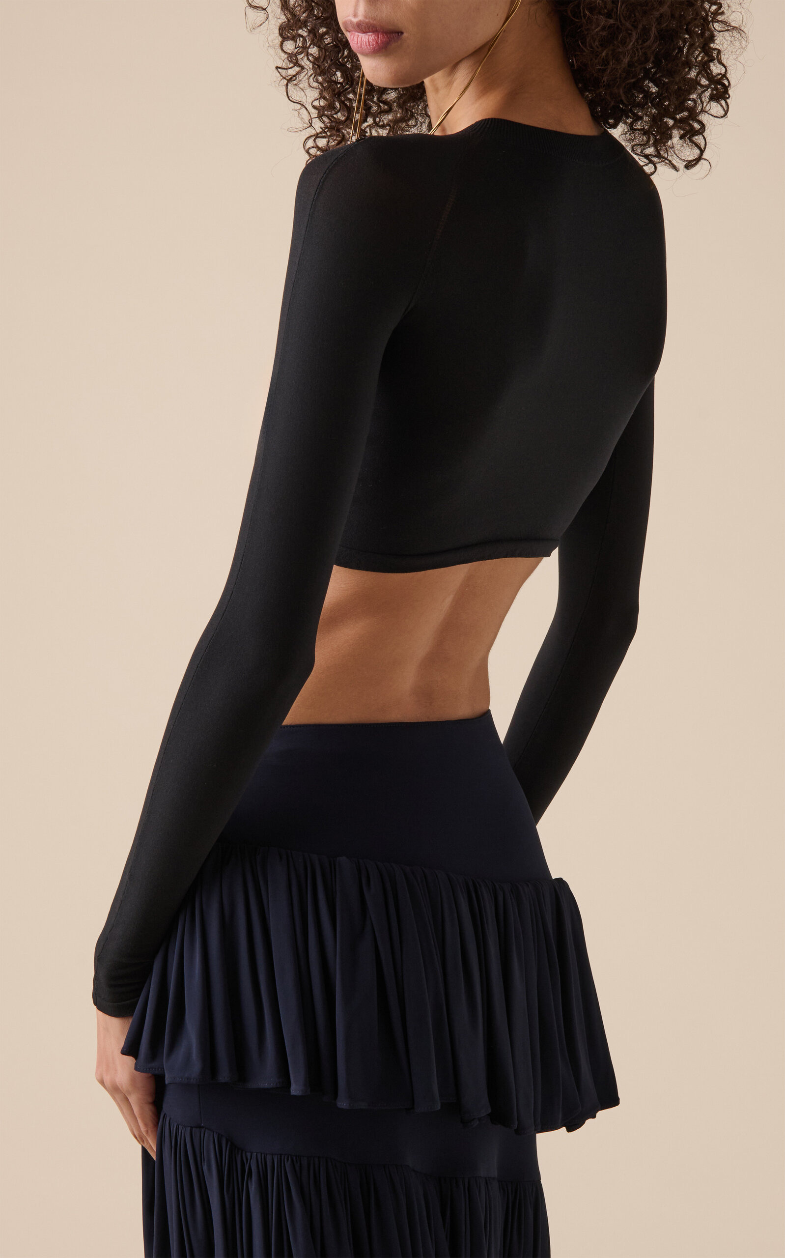 Knit Crop Top black - 5
