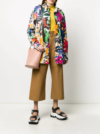 Marni high-rise flared cropped trousers outlook