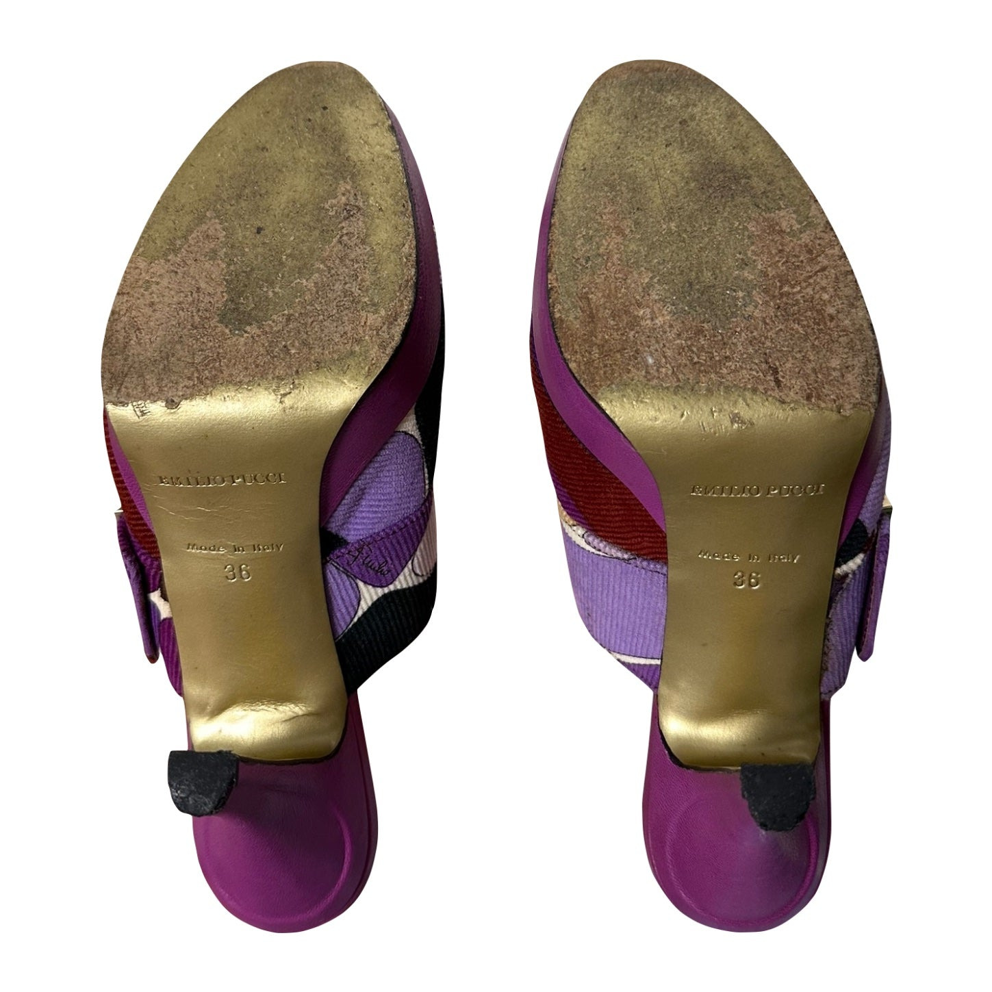 EMILIO PUCCI Fall Winter 2005 Corduroy Mules - 3