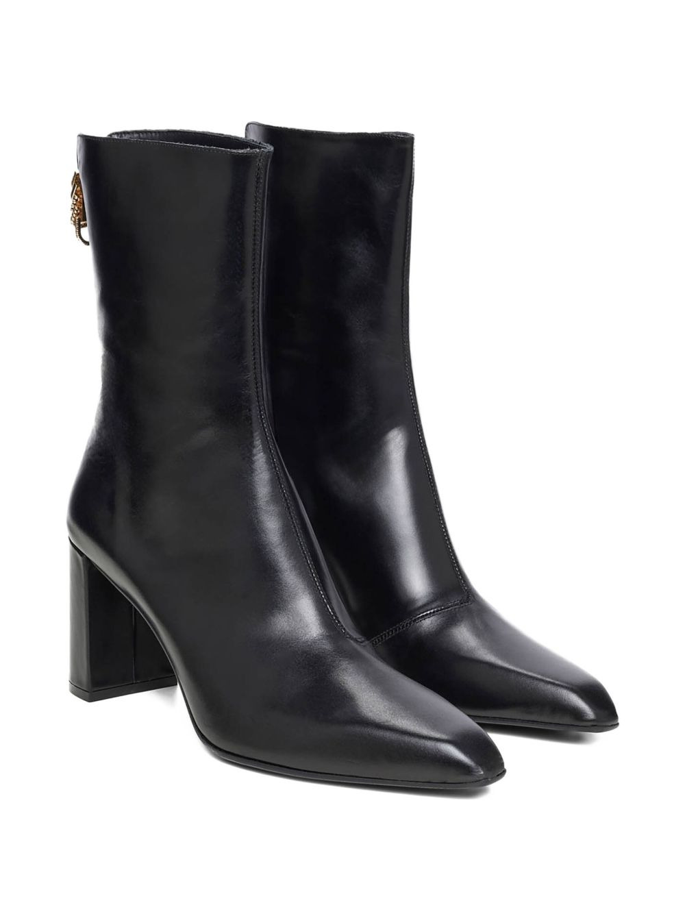 70mm block-heel charm ankle boots - 2