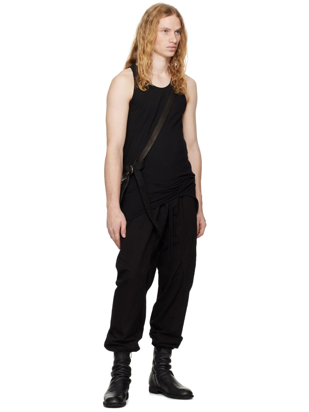 Black Jogger Track Pants - 4