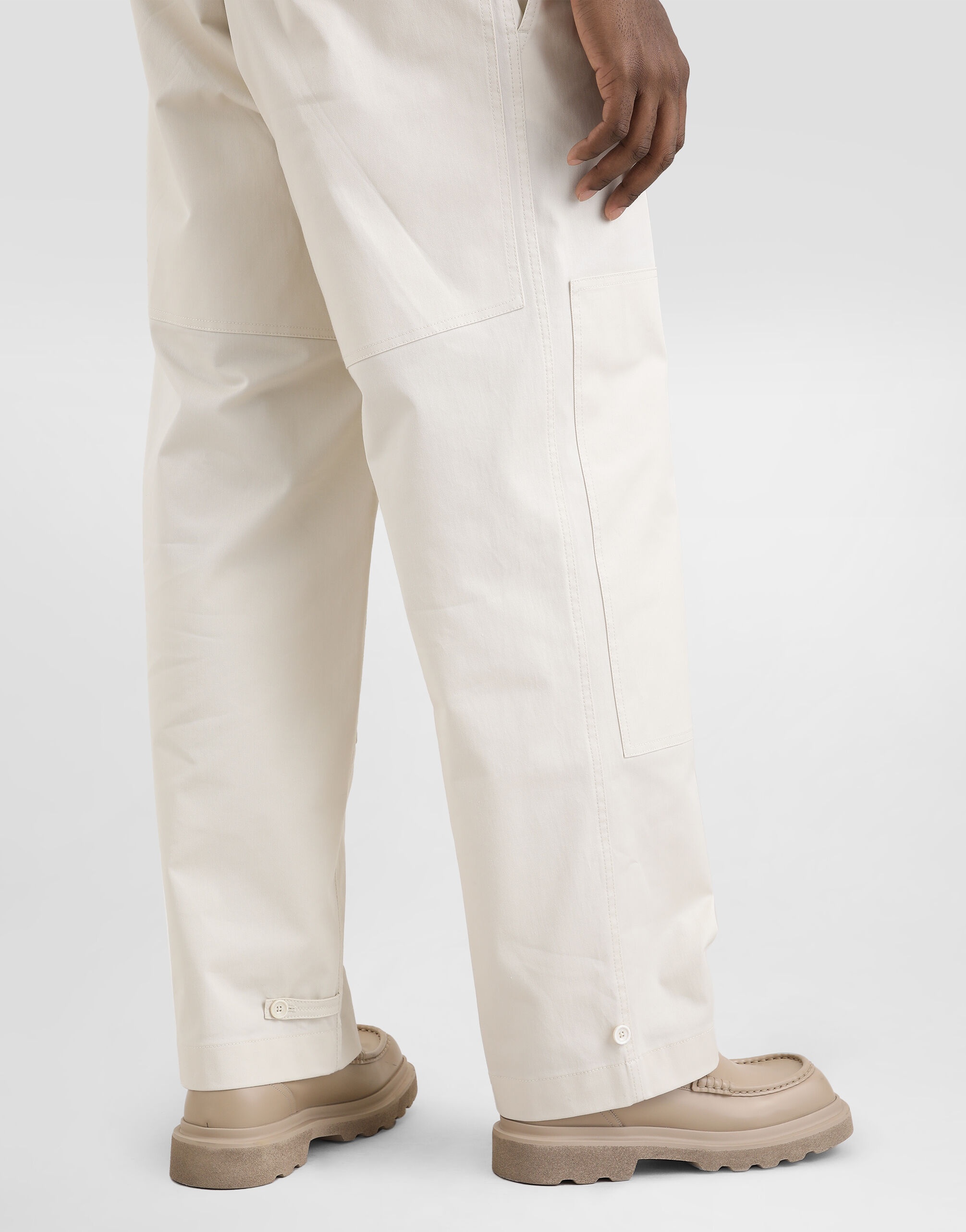 Cotton cargo pants with tag - 5