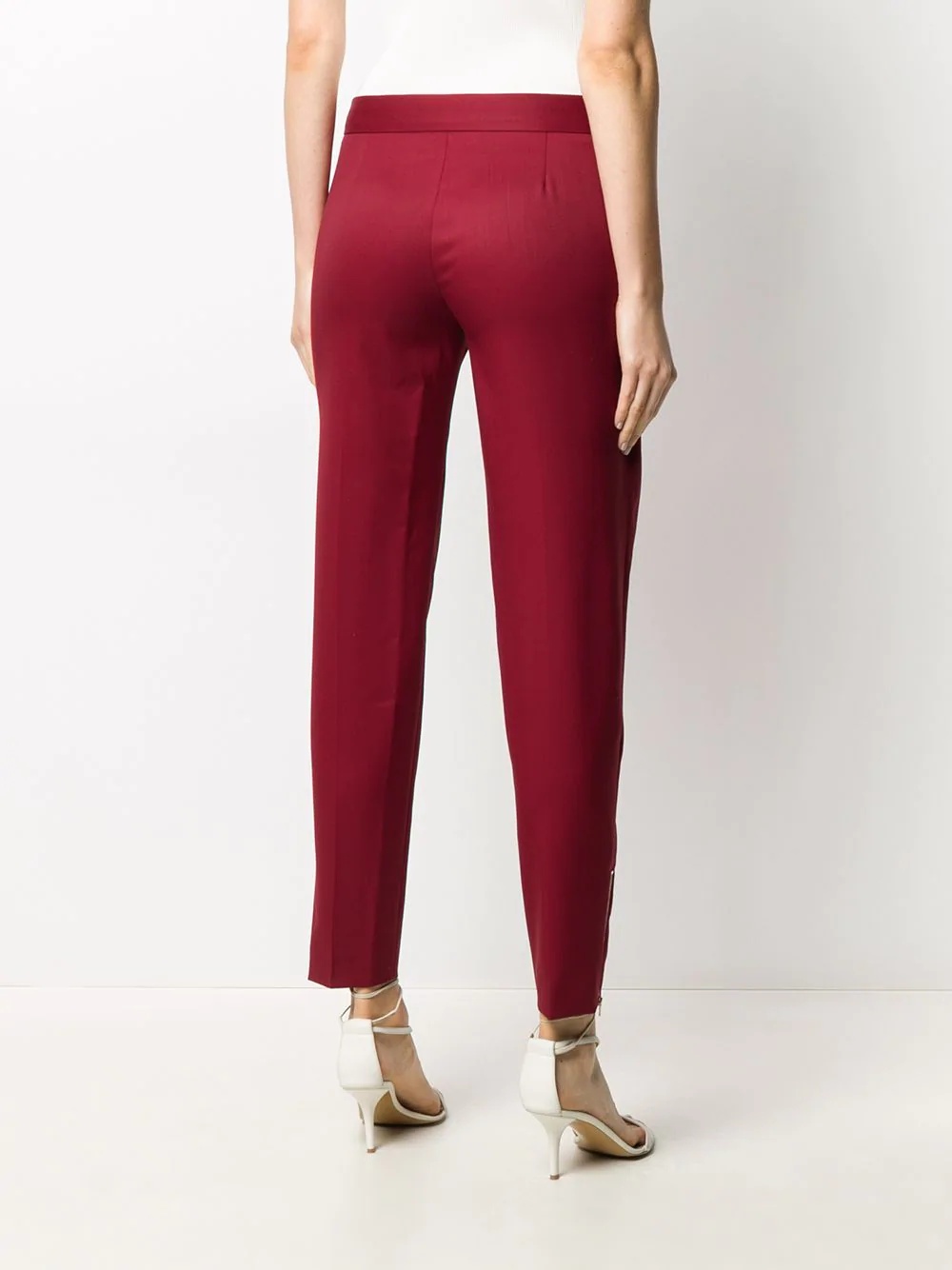 mid-rise tailored trousers - 4