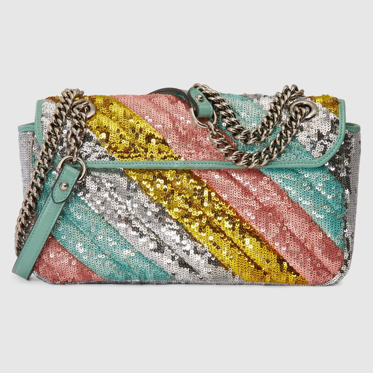 GG Marmont small sequin shoulder bag - 3