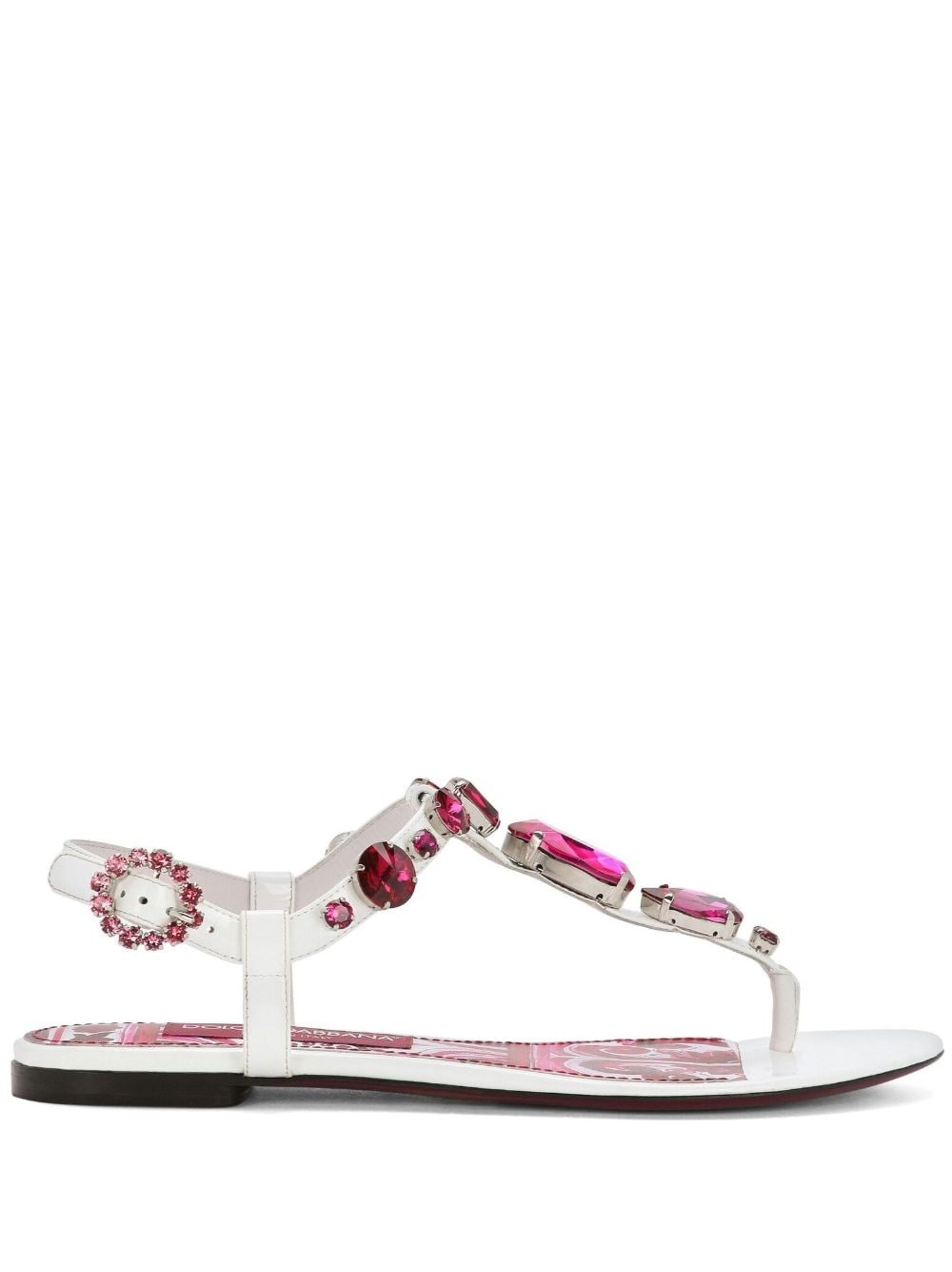 Maiolica-print thong sandals - 1