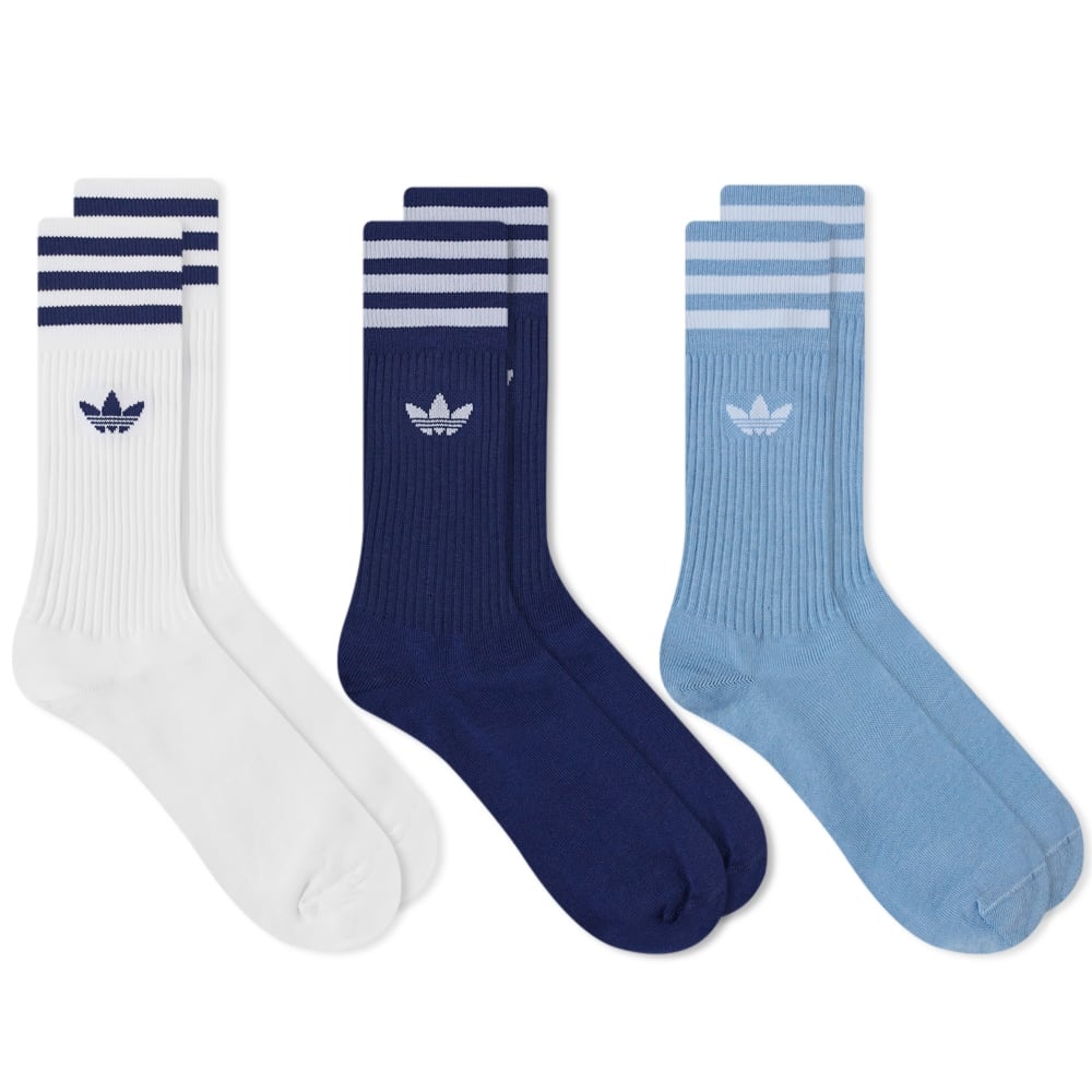 Adidas Solid Crew Sock - 3 Pack - 1