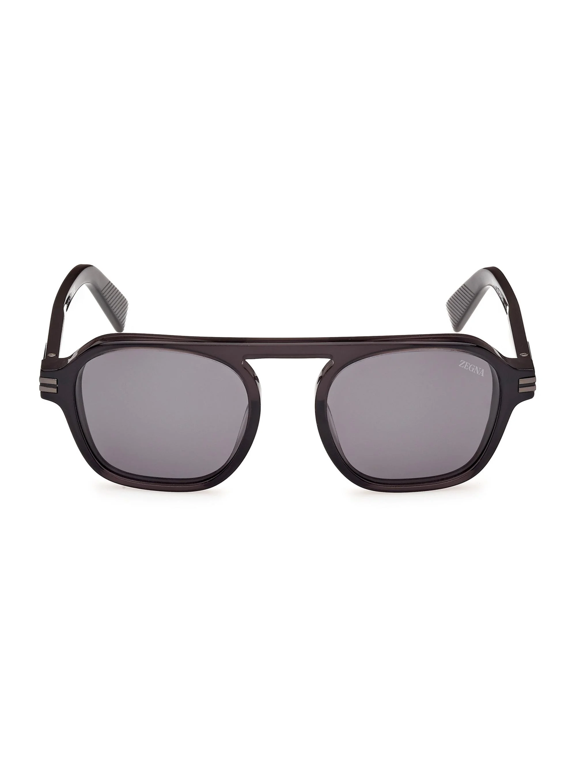 Men's 51MM Round Sunglasses - Dark Green Polarized Smoke - 1